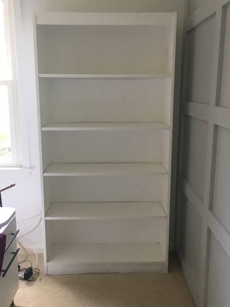 Book Shelf Makeover Bookcase Redo, Upcycle Bookcase Makeover, Cheap Bookshelf Makeover, Cheap Bookcase Makeover, Upgrade Cheap Bookcase, Bookshelf Upcycle, Basic Bookshelf Makeover, Upcycle Bookshelf, Bookshelf Makeover Diy