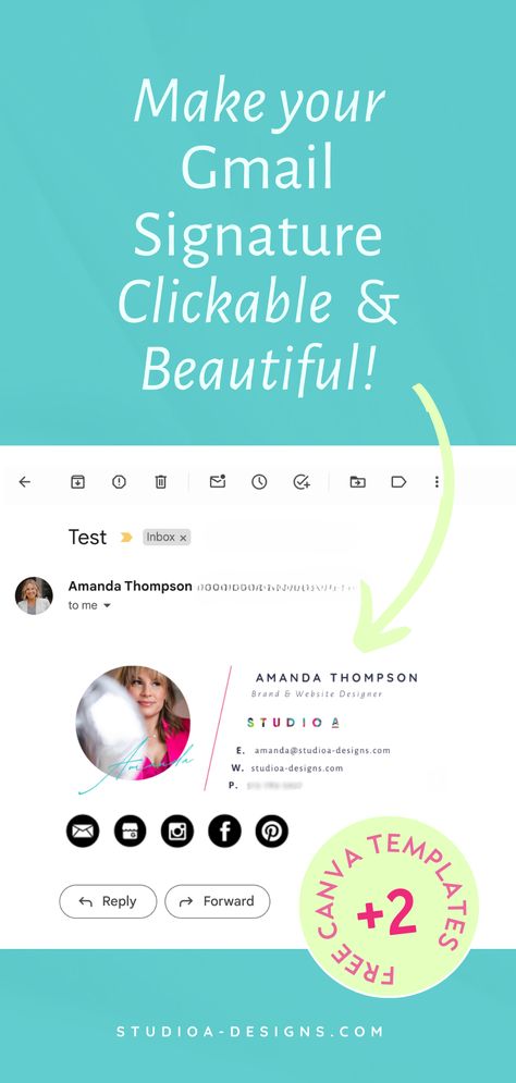 Even in our fancy world of direct messaging and social media, email signatures are still a crucial part of your digital first impression. They've just evolved to be a lot more dynamic! They're like a digital business card, of sorts. So let me help you get your email signature looking pro and aesthetically branded to make yours stand out. Email Signature Design Creative, Gmail Signature, Email Signature Design, It Will Be Worth It, Design Vip, Email Signature Templates, Insert Image, Digital Business Card, Digital Landscape
