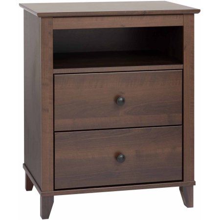 Yaletown 2-Drawer Tall Nightstand, Multiple Finishes, Brown Espresso Nightstand, Tall Nightstand, Tall Drawers, Transitional Nightstand, Tall Nightstands, 2 Drawer Nightstand, Wood Nightstand, Drawer Nightstand, Composite Wood