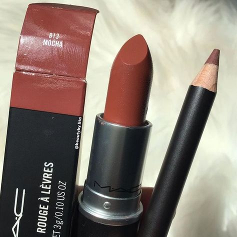 M·A·C Cosmetics on Instagram: "The ultimate power couple for a neutral Valentine’s Day lip: Satin Lipstick in Mocha and Lip Pencil in Whirl ☕️. #Regram @beautyby.lita" Mac Photo Lipstick, Mac Mocha Lipstick, Mocha Lipstick, Mac Lipstick Shades, Empire Dresses, Dope Makeup, Eye Makeup Designs, Satin Lipstick, Winter Fabric