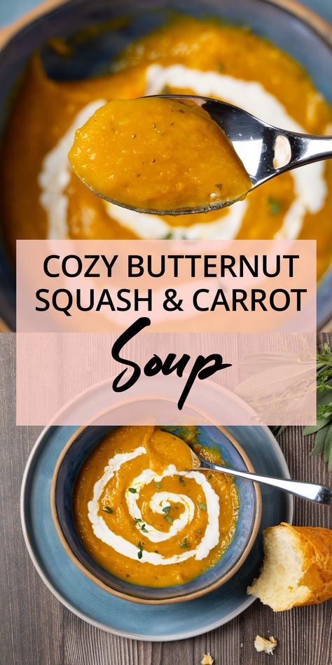 Roasted Butternut Squash Soup | Dinner at Lulu's Healthy Butternut Squash Soup Recipes, Butternut Squash Soup Crockpot, Roasted Squash Soup, Butternut Squash Apple Soup, Best Butternut Squash Soup, Butternut Squash Sage, Butternut Squash Recipes Roasted, Butternut Squash Bisque, Butternut Squash Soup Recipe