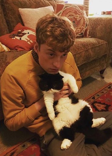 james acaster and a cat lol Charlie Weasley, James Acaster, Comedians, The Cutest, Tumblr, On Instagram, Instagram, Black