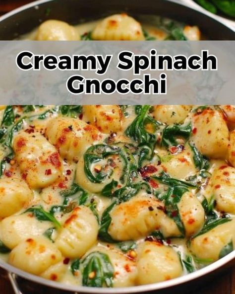 Spinach Gnocchi Recipe, Vegetable Gnocchi, Mushroom Gnocchi, Spinach Gnocchi, Spinach Mushroom Pasta, Spinach And Mushroom, Chunky Chef, Garlic Parmesan Sauce, Gnocchi Recipe