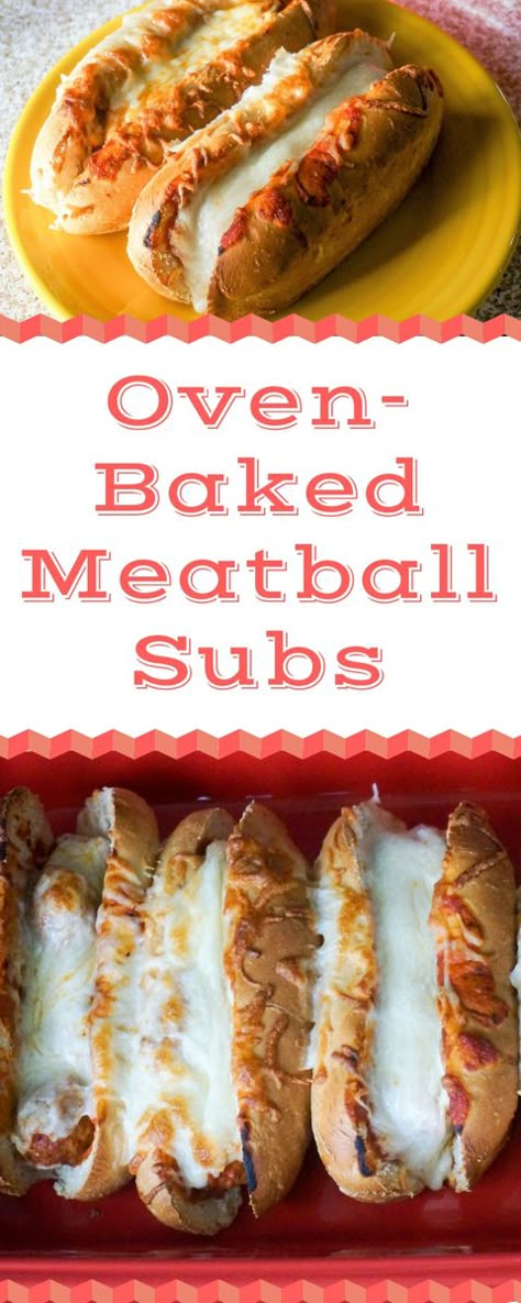 Meatball Sub Sandwiches are a quick and easy weeknight meal that the whole family will enjoy. Bakes in the oven for 10 minutes. So yummy! | Meatball Subs | Easy Meatball Subs | Italian Meatball Subs | Meatball Marinara Sub Sandwiches | Rolls for Meatball Subs | Cheesy Meatball Subs | #Meatballs #SubSandwiches #Submarines #EasyWeeknightDinners #QuickWeeknightDinners Baked Meatball Subs, Meatball Sandwich Recipes, Meatball Sub Sandwiches, Meatball Sub Recipe, Meatball Sandwiches, Cold Sandwich Recipes, Oven Baked Meatballs, Meatball Marinara, Hot Sandwich Recipes