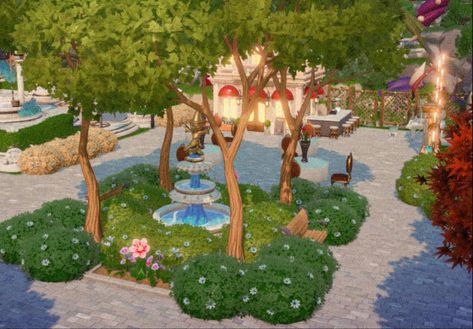 Plaza Ideas Disney Dreamlight Valley, Goofy Dreamlight Valley, Ddv Inspiration Plaza, Dream Light Valley Dazzle Beach Ideas, Disney Dreamlight Valley Plaza Design Ideas, Dream Light Valley Meadow Ideas, Dream Light Valley Plaza Layout, Dreamlight Valley Greenhouse, Daisy House Dreamlight Valley