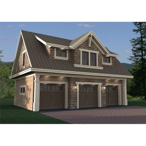 Arrives by Tue, Mar 8 Buy The House Designers: THD-1994 Builder-Ready Blueprints to Build a Craftsman 3-Car Garage + Apartment House Plan with Slab Foundation (5 Printed Sets) at Walmart.com Garage With Apartment, 3 Car Garage Plans, Garage Apartment Floor Plans, Garage With Living Quarters, Garage Plans With Loft, Garage Guest House, Carriage House Plans, Garage Apartment Plans, Apartment Plants