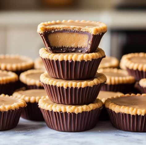 Irresistible Mini Chocolate Peanut Butter Pies: A No-Bake Dream 🍫🥜 - Crafty Home Creators Mini Peanut Butter Pie, Chocolate Peanut Butter Pies, Peanut Butter Pies, Dessert Pots, Chocolate Peanut Butter Pie, Candy Bark, Peanut Butter Filling, Pot Luck, Peanut Butter Pie