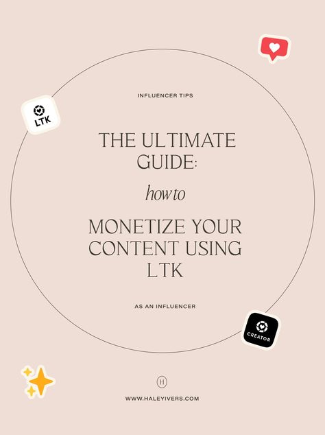 The Ultimate Guide: How to Monetize Your Content with LTK as an Influencer Influencer Tips, Influencer Style, Start Affiliate Marketing, Money Honey, Grow Instagram, Media Kit Template, Freelance Writing, Business Resources, Beauty Tutorials