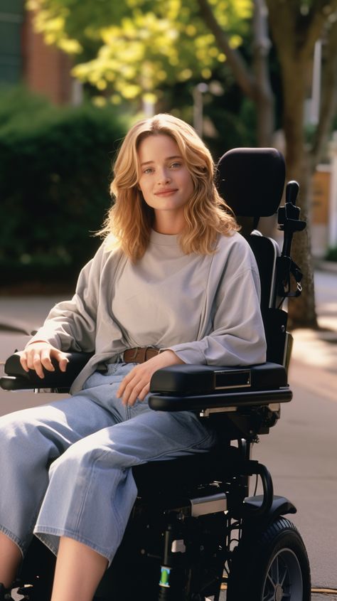 Wheelchair Senior Pictures, Wheelchair Pose Reference, Wheelchair Aesthetic, Wheelchair Poses, Girl In Wheelchair, Wheelchair Photography, Wheelchair Fashion, Wheelchair Women, Attractive Eyes