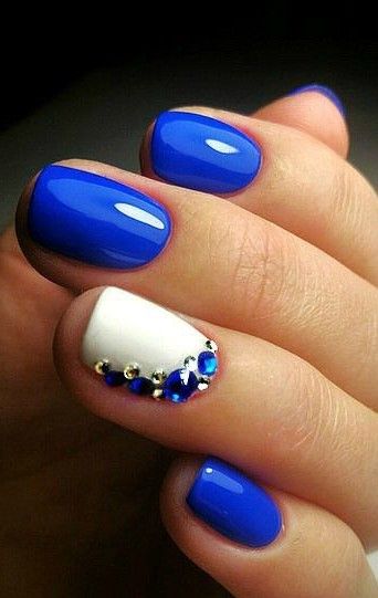 Ombre Nail, Blue Nail Art, Nails Blue, Fabulous Nails, Cute Nail Designs, Fancy Nails, Creative Nails, Nail Polishes, Gorgeous Nails