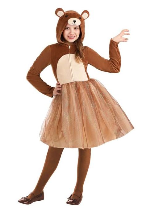 Kids Bear Costume, Bear Dress, Grizzly Bears, Kids Tutu, Bear Costume, Animal Costumes, Bear Girl, Unique Halloween Costumes, Unique Costumes