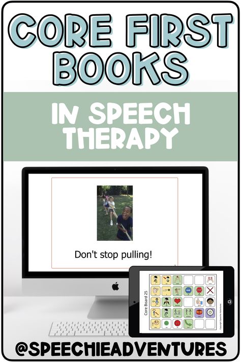 Core Words Aac, Aac Activities, Augmentative Communication, Preschool Speech Therapy, Speech And Language Therapy, Core Words, Learning Books, Core Vocabulary, Slp Ideas