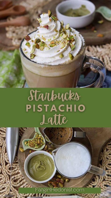 Pistachio Drinks At Starbucks, Pistachio Creamer Recipe, Starbucks Pistachio Latte Recipe, Pistachio Coffee Drink, Pistachio Coffee Syrup, Pistachio Iced Coffee, Pistachio Drink Recipe, Pistachio Iced Latte, Pistachio Milk Recipe