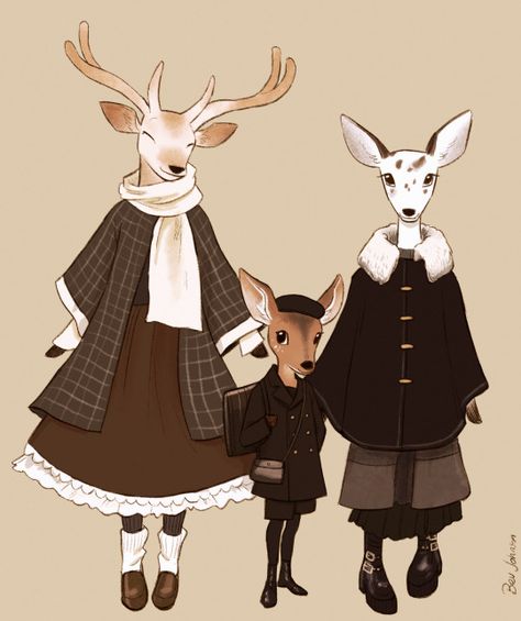 bev johnson on Tumblr Deer People, Bev Johnson, Animal Based, Art Style Inspiration, Art Things, Pose References, Maybe One Day, Character Inspo, Pretty Art