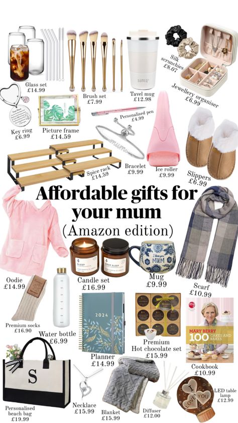 Mums affordable gift guide #giftguide #wishlist #giftideas #giftinspo Berry Water, Ice Roller, Mary Berry, Personalised Pens, Gift Inspo, Affordable Gifts, Candle Set, Gifts For Mum, Glass Set