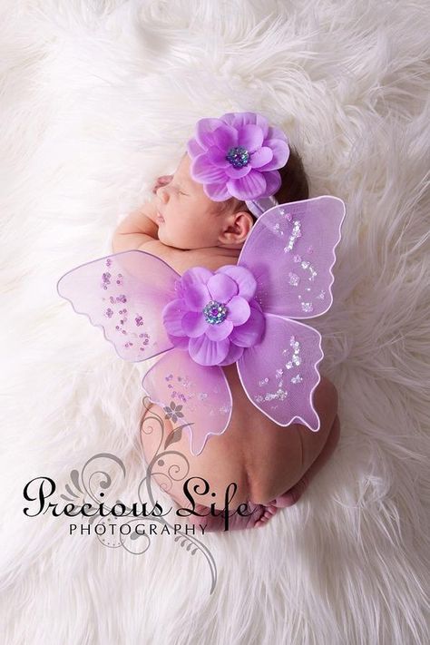 Instant Download DIY Fae Baby Fairy with by ImaginationCouture Baby Poses, Baby Props, Baby Fairy, Foto Baby, Newborn Shoot, Newborn Photoshoot, Fairy Wings, Baby Costumes