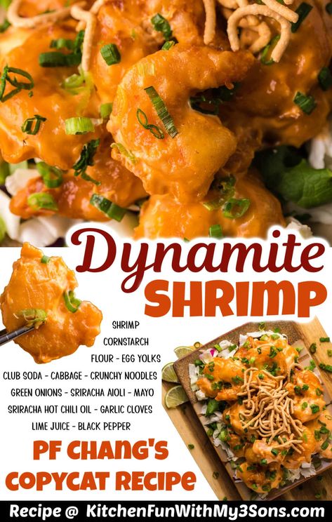 Dynamite Shrimp Pf Changs, Pf Chang Recipes Copycat, Pf Chang Dynamite Shrimps, Pf Chang Shrimp Dynamite Recipe, Pf Chang’s Dynamite Shrimp, Dynamite Prawns Recipe, Dynamite Shrimp Sauce, Dragon Shrimp Recipe, Pf Changs Recipes