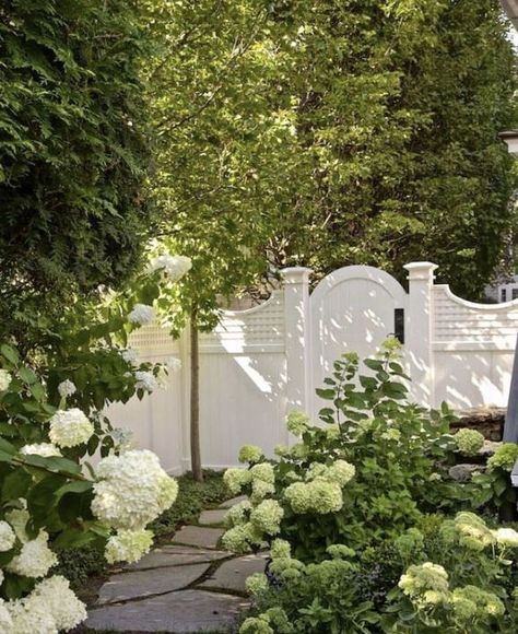 Victoria Hagan, Garden Gates And Fencing, Picket Fence, Garden Gates, Front Garden, Outdoor Design, Dream Garden, Dream Home Design, Backyard Patio