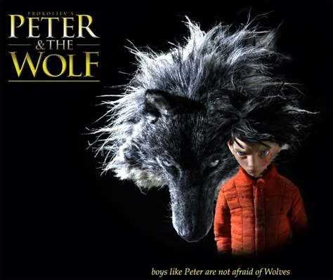 Boy like Peter are not afraid of wolves Peter And The Wolf, Wolf Movie, Tom Y Jerry, Music Ed, I Love Cinema, Elementary Music, Music Classroom, Teaching Music, The Wolf