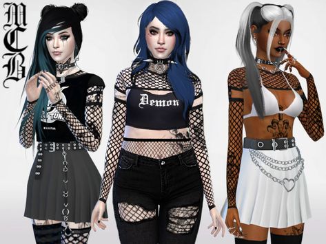 Sims 4 — Varis Fishnet Shirt by MaruChanBe2 — Cool fishnet undershirt for your sims. You will find it in Accessories, Sims 4 Cc Undershirt Accessory, Sims 4 Undershirt Accessory, Fishnet Undershirt, Ripped Fishnets, Emo Boy Outfits, Beading Materials, Ripped Stockings, Fishnet Shirt, Tomboy Girls