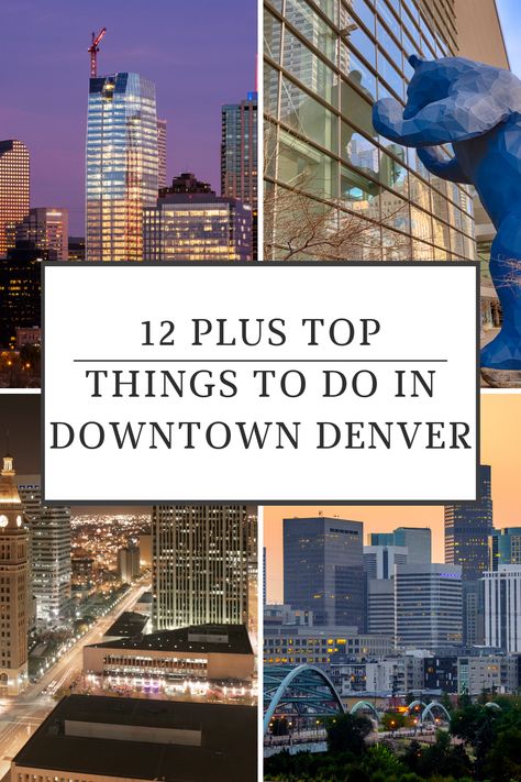 Discover the best things to see and do on a 1 day, 2-day, or 3-day weekend in downtown Denver Colorado. This list gives travel inspiration for the mile-high city to start planning your travel itinerary today. Points of interest include attractions for couples, solo travelers, and families. Most attractions won't break the budget. Things To Do In Downtown Denver, Downtown Denver Things To Do, Denver Colorado Things To Do, Denver Things To Do, Denver Colorado Downtown, Downtown Denver Colorado, Denver Downtown, Things To Do In Denver, Interesting Things To Do