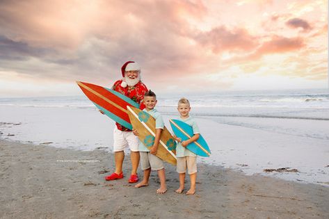 Santa Beach Photoshoot, Christmas In July Mini Sessions, Santa Photoshoot Mini Sessions Outside, Beach Santa Photos, Beach Christmas Photoshoot, Christmas Beach Photoshoot, Christmas Beach Photos, Beach Christmas Pictures, Santa On The Beach