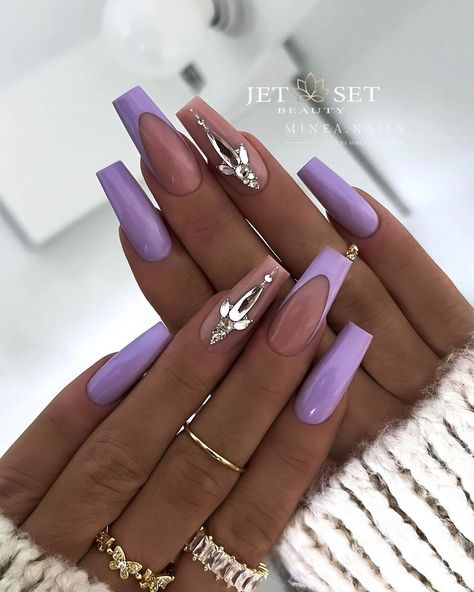 Bright Gel Nails, Hope Nails, Glitter Gel Nail Designs, Disney Acrylic Nails, Nail Drawing, Lavender Nails, Glitter Gel Nails, Hand Tattoos For Women, Glamorous Nails