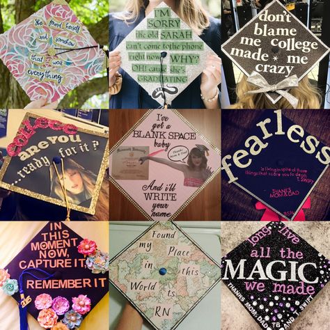 Taylor Swift Graduation Cap Ideas Long Live Taylor Swift Graduation Cap, Taylor Swift Cap And Gown, Cap Ideas For Graduation Taylor Swift, Taylor Swift Themed Grad Party, Senior Cap Ideas Taylor Swift, Graduation Cap Decoration Taylor Swift, Better Late Than Never Graduation Cap, High School Musical Grad Cap, Taylor Swift Cap Ideas For Graduation