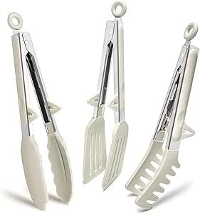 Bbq Salad, Nonstick Pans, Silicone Tongs, Kitchen Tongs, Grab Food, Salad Tongs, Basic Kitchen, Food Tongs, Serving Tongs