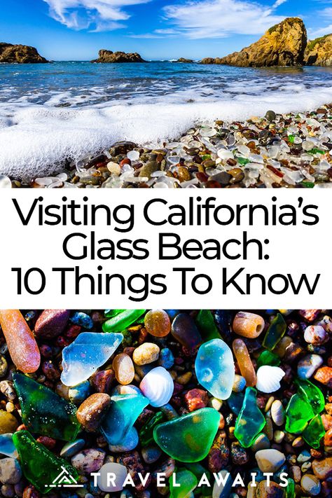 Visiting California’s Glass Beach: 10 Things To Know Glass Beach California, Beach Things, Beach Cove, Wedding California, Beach Pink, California Vacation, Glass Beach, Sea Glass Beach, Fort Bragg