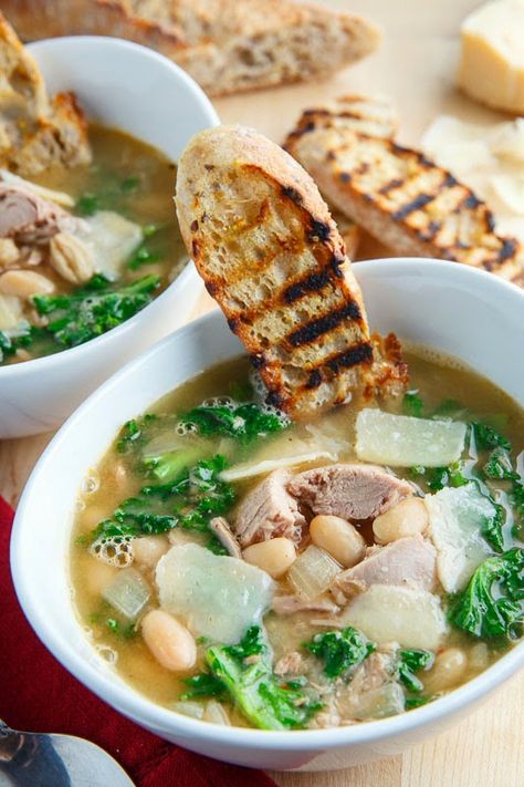 Tuna, White Bean and Kale Soup Tuna White Bean, White Bean And Kale Soup, Bean And Kale Soup, White Bean And Kale, White Bean Kale Soup, Kale Soup Recipes, Canned Tuna, Kale Soup, Tuna Recipes