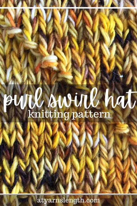 Fingering Weight Knitting Patterns, Sock Yarn Projects, Swirl Hat, Local Yarn Shop, Knit Purl, Hat Knitting Pattern, Fall Knitting, Hat Knitting, Bind Off