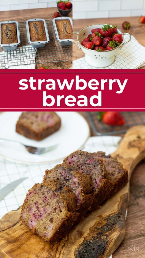 The Snack and Dessert You Need-- Yummy Strawberry Bread Moist Strawberry Bread, Strawberry Bread Frozen Strawberries, Cake Mix Strawberry Bread, Strawberry Loaf Bread, Strawberry Bread Recipe Easy, Strawberry Loaf, Strawberry Bread Recipe, Strawberry Bread Recipes, Dessert Breads