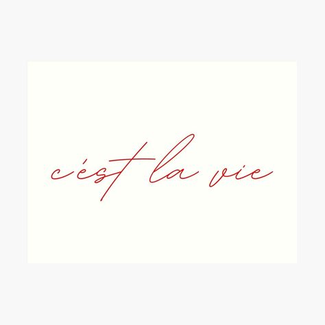 Cesta La Vie Tattoo, Tattoo Ideas About Life, Vest La Vie Tattoo, Cest La Vie Tattoo Ribs, Ce Est La Vie Tattoo, Cest La Vie Tattoo Fonts, C'est La Vie Tattoo Fonts, Simple Tattoos Words, Cest La Vie Tattoo