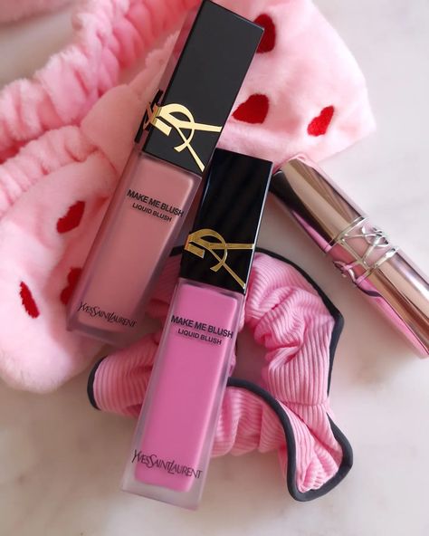 Beauty and elegance .Two works that come to my mind in an attempt to describe the last two products created by @yslbeauty . #ad * Adore . Love. Absolutely stunning 💗 New in from YSL beauty : Make me Blush liquid blush and the Loveshine Candy GLOW Balm. Swatches will follow very soon 💕 * pr sample ysl beauty , lip balm , lip gloss , blush , pink blush , pink aesthetics #yslbeauty #makeup Make Me Blush, Ysl Lip Gloss, Ysl Blush, Ysl Lip, Glow Balm, Ysl Makeup, Ysl Beauty, Skincare Products, Lip Balm