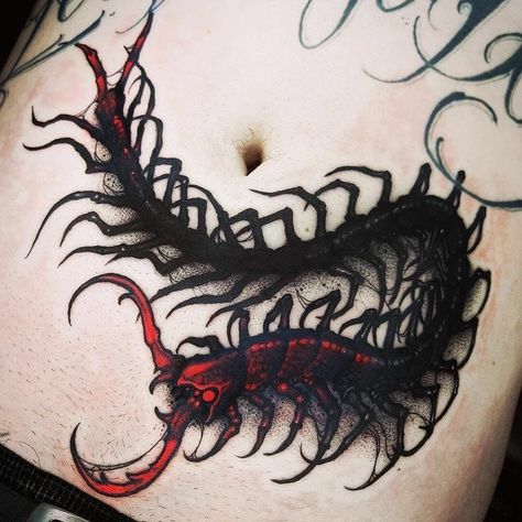 Insect Tattoo, Bug Tattoo, 4 Tattoo, Creepy Tattoos, Dark Art Tattoo, 다크 판타지, Dark Tattoo, Time Tattoos, Black Ink Tattoos