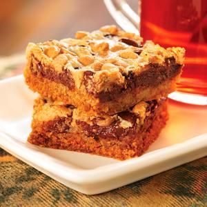 Double Delicious Cookie Bars Eagle Brand Recipes, Chocolate Chip Cookie Bars, Eagle Brand, No Bake Bars, Cookie Bar Recipes, Bars Recipe, Cake Mix Cookies, Brownie Bar, Great Desserts