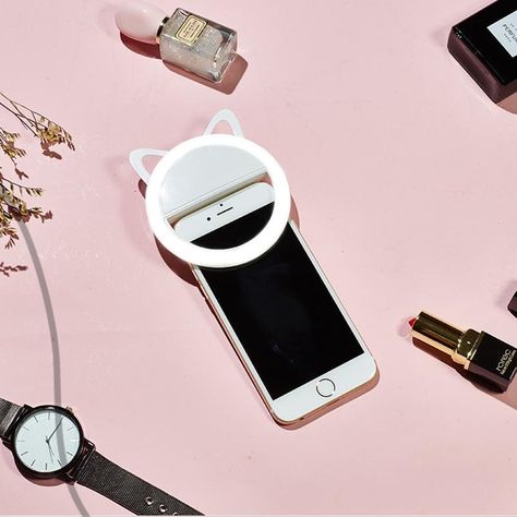 🐱 Cat shape portable ring light for smartphones👏🏻 Take glowy selfies even at night! Portable Ring Light, Morganite Engagement Ring Rose Gold, Ring Selfie, Pink Morganite Engagement Ring, Selfie Ring Light, Selfie Light, Light Ring, Diamond Promise Rings, Rose Gold Diamond Ring