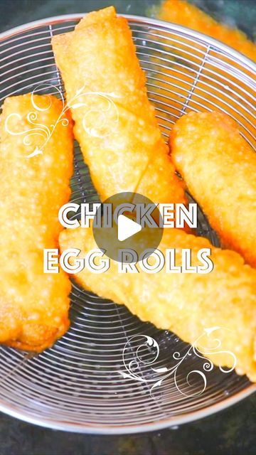 CiCi Li on Instagram: "Crispy Chicken Egg Rolls #eggrolls #chicken #crispy #springrolls #chinesefood #chineserecipe #春捲 #cicili# Please visit here for the written recipe ☺️👉https://cicili.tv/chicken-egg-roll-recipe/" Chicken Eggroll Recipes, Egg Rolls Chicken, Chinese Egg Rolls, Rolled Chicken Recipes, Egg Roll Wraps, Avocado Egg Rolls, Crispy Egg, Chicken Egg Rolls, Chicken Spring Rolls