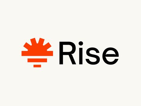 Rise logo design by 144p on Dribbble Rise Logo Design, Logo Business Design, Creative Business Logo, Logo Design Agency, Rise Logo, Healthcare Branding, Boutique Logo Design, Life Logo, Sun Logo