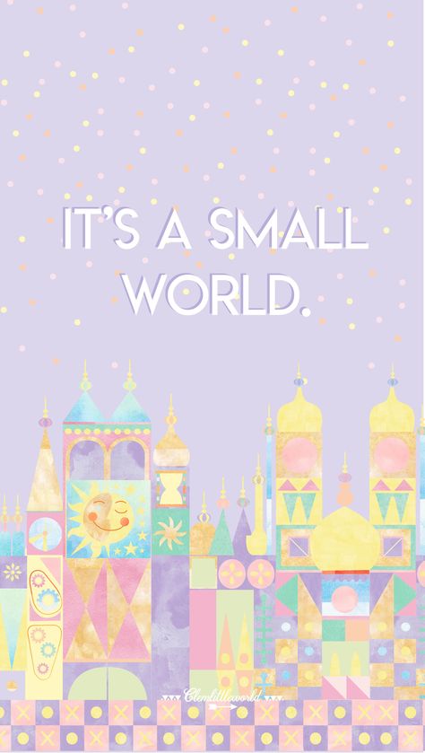 Vintage Wallpaper Iphone Retro, Wallpaper Iphone Retro, Vintage Wallpaper Iphone, Vintage Disney Posters, Disney Amor, Pretty Mug, It’s A Small World, Mary Blair, It's A Small World