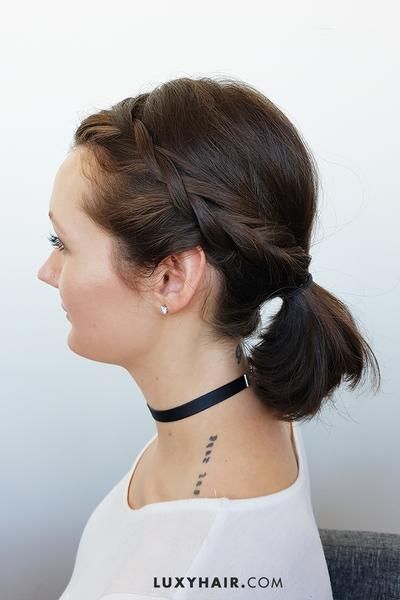 short hairstyle Ponytail In Short Hair, Cute Pony Hairstyles For Short Hair, Pony Tailed Hairstyle For Short Hair, Low Ponytail Medium Length Hair, Perfect Ponytail Short Hair, Medium Short Hair Ponytail, Short Haircut Ponytail, Hair Styles For Short Hair Ponytail, Stylish Ponytail Short Hair