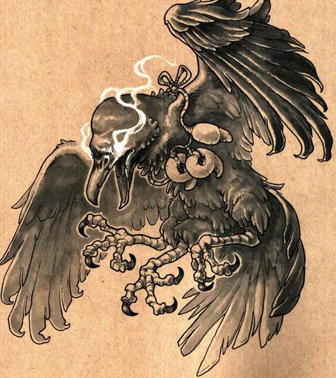 Traditional Heart Tattoos, Crow Tattoo Design, Black Bird Tattoo, Crow Tattoo, Crow Art, Raven Tattoo, Raven Art, Tattoo Project, Japanese Tattoo Art