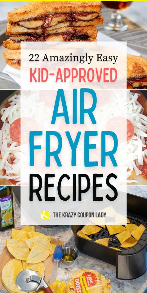 Kid Friendly Air Fryer Recipes, Easy Air Fryer Recipes, New Air Fryer Recipes, Air Fry Recipes, Easy Air Fryer, Air Fryer Dinner Recipes, Air Fryer Healthy, The Krazy Coupon Lady, Air Fryer Recipes Easy