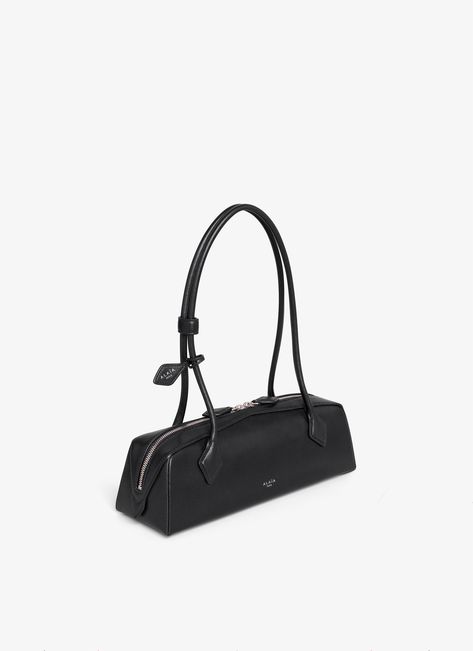 Alaia Bag, Medium Bag, Black Handbag, Leather Cap, Black Shoulder Bag, Mens Gloves, Medium Bags, Leather Design, Small Leather Goods