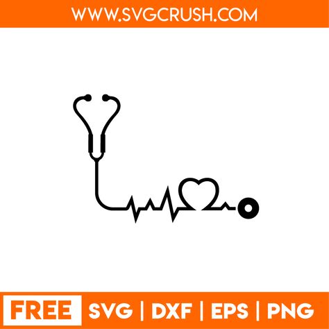 Doctor Svg Free, Nurse Svg Free Files For Cricut, Stethoscope Svg Free, Nursing Images, Stethoscope Svg, Cricut Svgs, Free Svg Files For Cricut, Cricut Explore Projects, Cricut Images