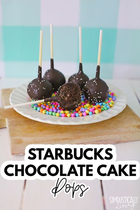 Starbucks Cakepop Copycat, Copycat Cake Pop Starbucks, Starbucks Recipes Cakepops, Star Bucks Cake Pops Recipe, Diy Starbucks Cake Pops, Starbucks Cake Pops Recipe Copycat, Starbucks Chocolate Cake Pops Recipe, How To Make Starbucks Cake Pops, Copycat Starbucks Cake Pops