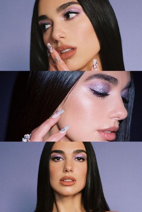 Disco Makeup, Celebrity Makeup Looks, Barbie Makeup, Creative Makeup Looks, Clown Makeup, Eye Makeup Art, Celebrity Makeup, Dua Lipa, Glam Makeup