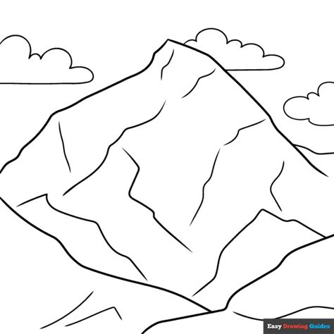 Free Mount Everest Coloring Page for Kids Mountain Coloring Pages, Mount Everest Drawing, Sermon On The Mount Coloring Page, Mountain Scene Coloring Pages, Mt Everest Painting, Monte Everest, Children Sketch, Landscape Sketch, Coloring Sheets For Kids