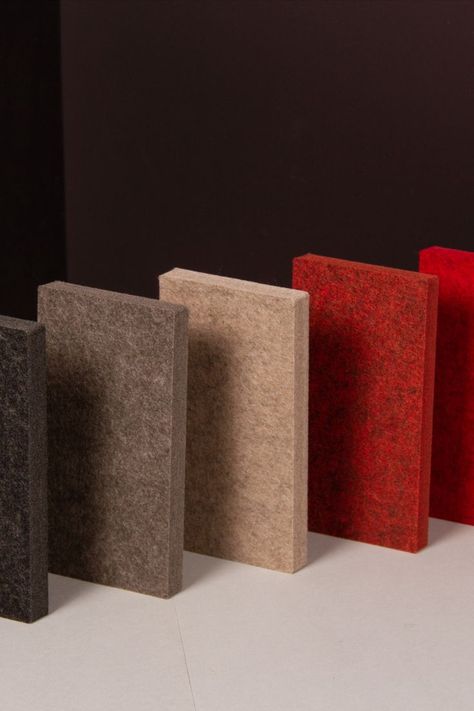 Material Palette Architecture, Acoustic Panels Studio, Material Moodboard, Felt Panels, Das Boot, Wardrobe Room, Material Palette, Material Textures, Beautiful Autumn